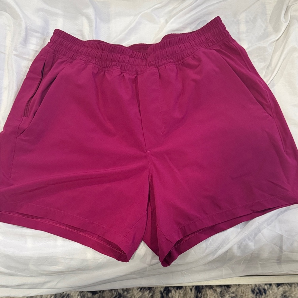 lululemon athletica Men's Magenta Athletic Shorts